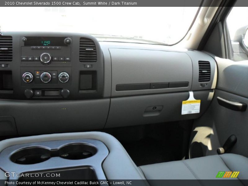 Summit White / Dark Titanium 2010 Chevrolet Silverado 1500 Crew Cab