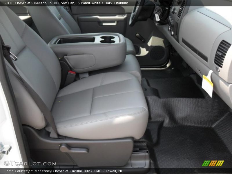 Summit White / Dark Titanium 2010 Chevrolet Silverado 1500 Crew Cab