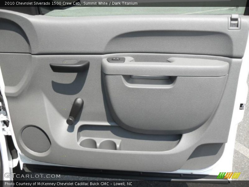 Summit White / Dark Titanium 2010 Chevrolet Silverado 1500 Crew Cab