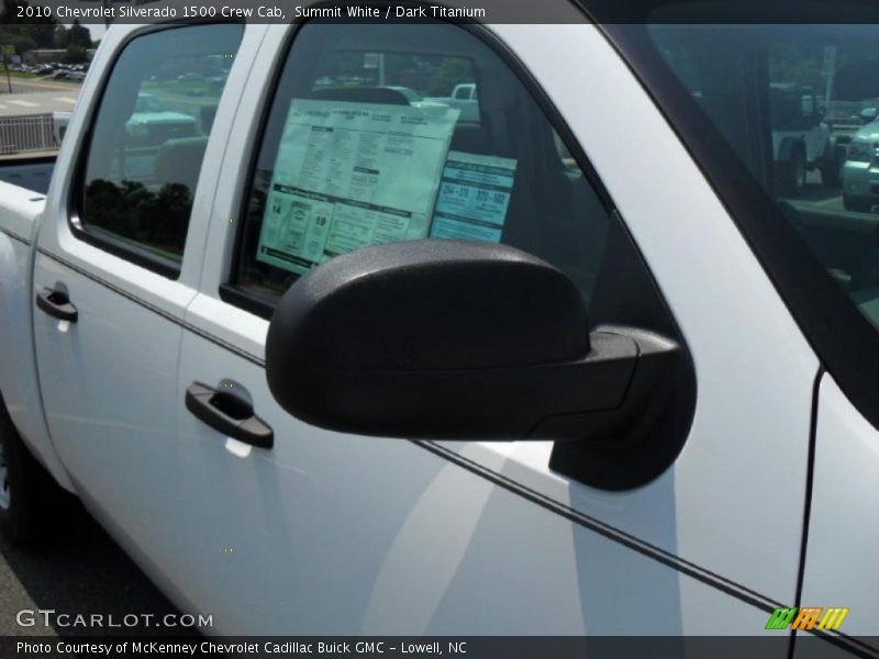 Summit White / Dark Titanium 2010 Chevrolet Silverado 1500 Crew Cab