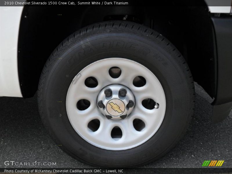 Summit White / Dark Titanium 2010 Chevrolet Silverado 1500 Crew Cab