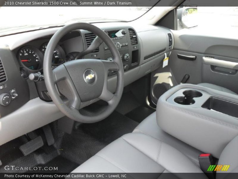 Summit White / Dark Titanium 2010 Chevrolet Silverado 1500 Crew Cab