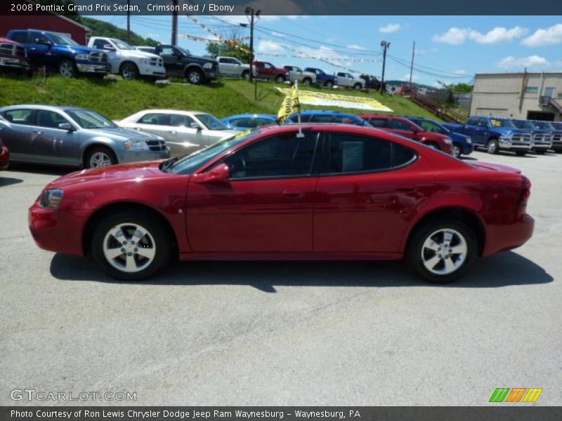 Crimson Red / Ebony 2008 Pontiac Grand Prix Sedan