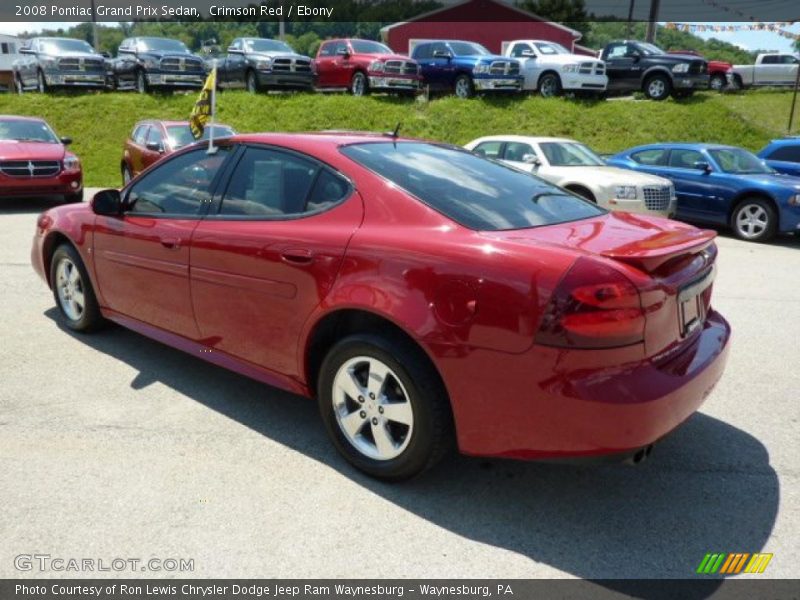 Crimson Red / Ebony 2008 Pontiac Grand Prix Sedan