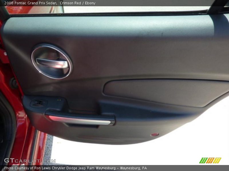 Crimson Red / Ebony 2008 Pontiac Grand Prix Sedan
