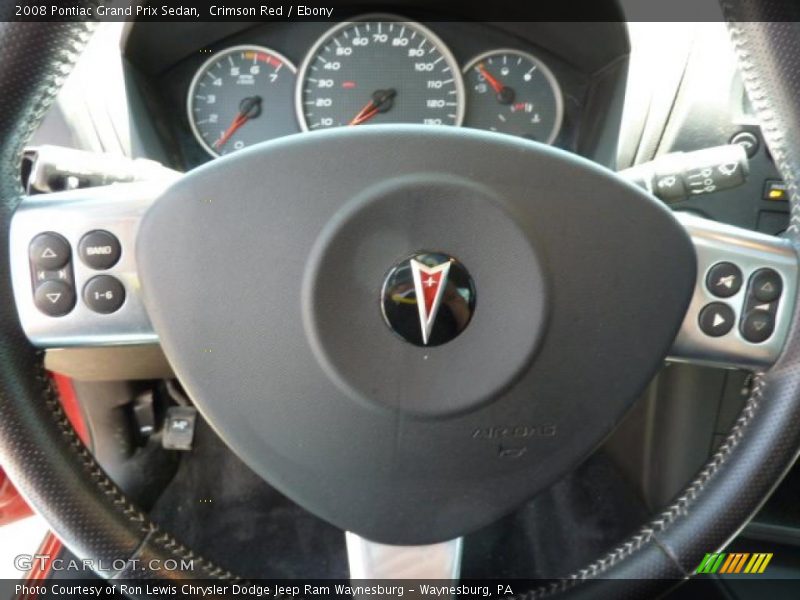 Crimson Red / Ebony 2008 Pontiac Grand Prix Sedan