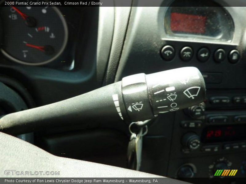 Crimson Red / Ebony 2008 Pontiac Grand Prix Sedan