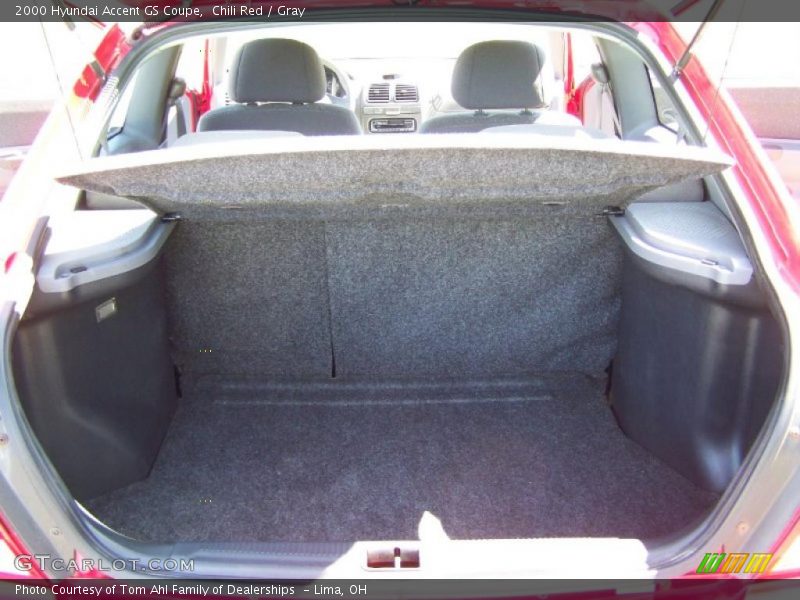 Chili Red / Gray 2000 Hyundai Accent GS Coupe