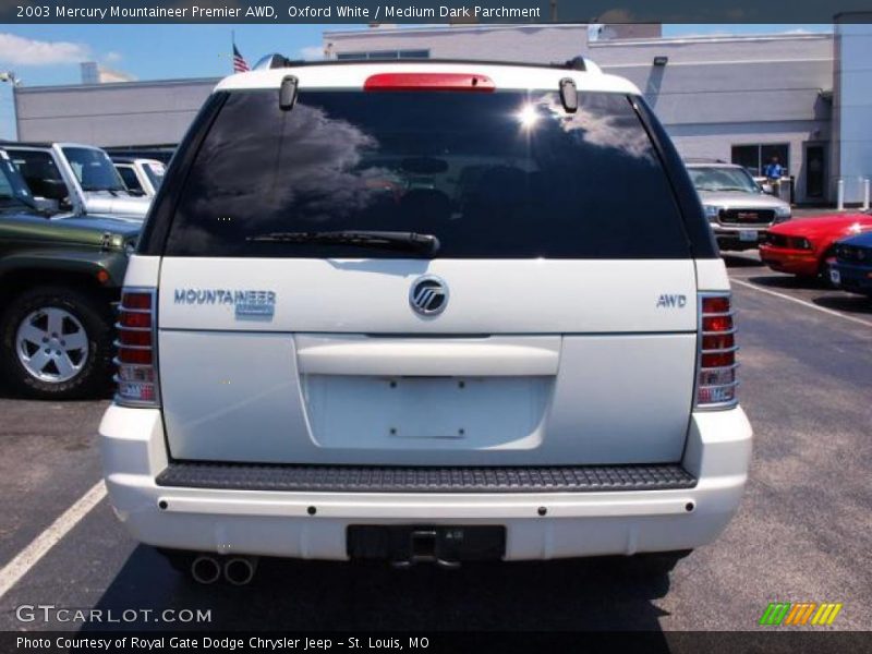 Oxford White / Medium Dark Parchment 2003 Mercury Mountaineer Premier AWD