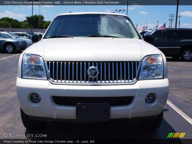 Oxford White / Medium Dark Parchment 2003 Mercury Mountaineer Premier AWD