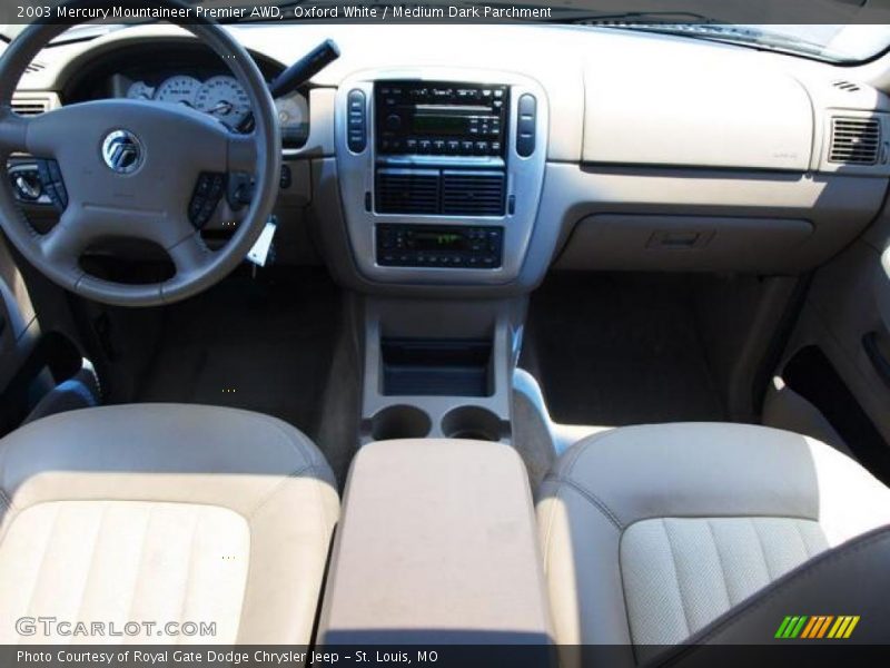 Oxford White / Medium Dark Parchment 2003 Mercury Mountaineer Premier AWD