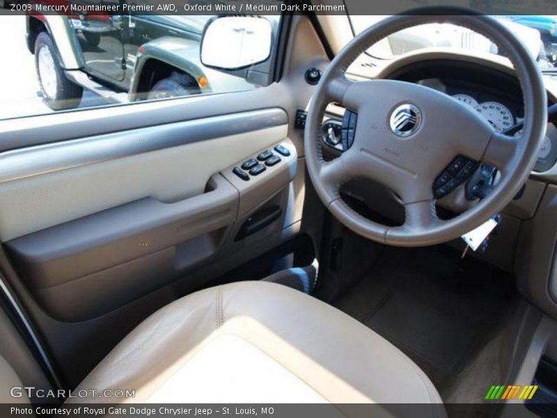 Oxford White / Medium Dark Parchment 2003 Mercury Mountaineer Premier AWD