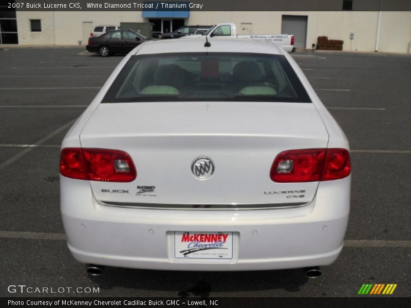 White Diamond Tricoat / Titanium Gray 2007 Buick Lucerne CXS