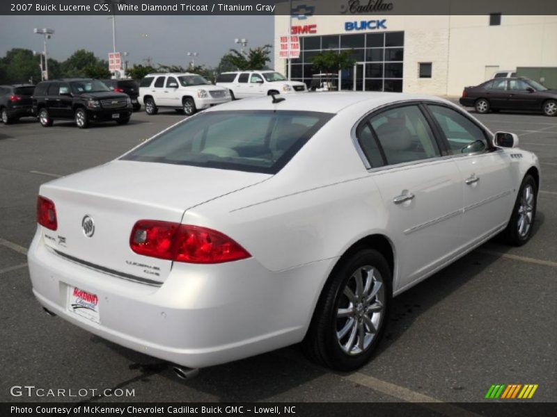 White Diamond Tricoat / Titanium Gray 2007 Buick Lucerne CXS