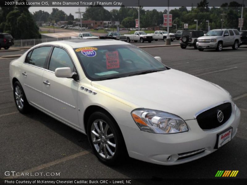 White Diamond Tricoat / Titanium Gray 2007 Buick Lucerne CXS