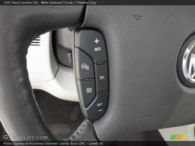 White Diamond Tricoat / Titanium Gray 2007 Buick Lucerne CXS