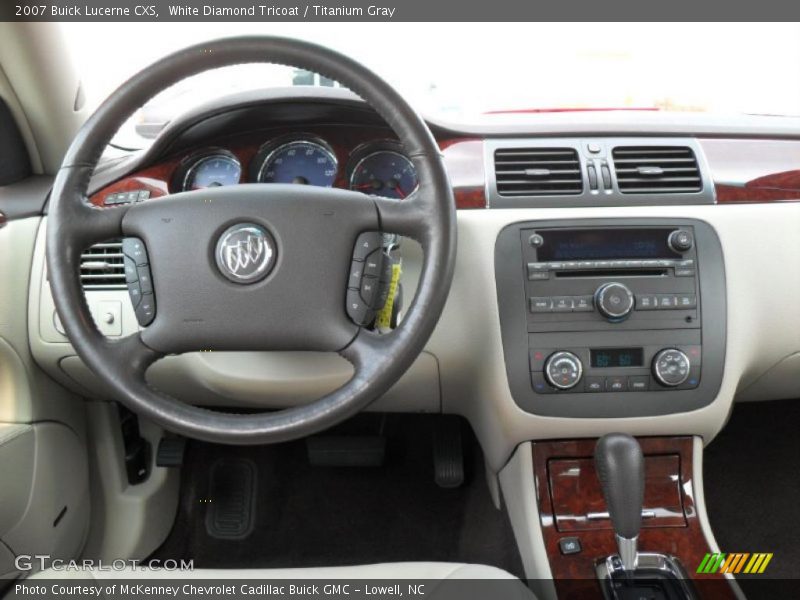 White Diamond Tricoat / Titanium Gray 2007 Buick Lucerne CXS