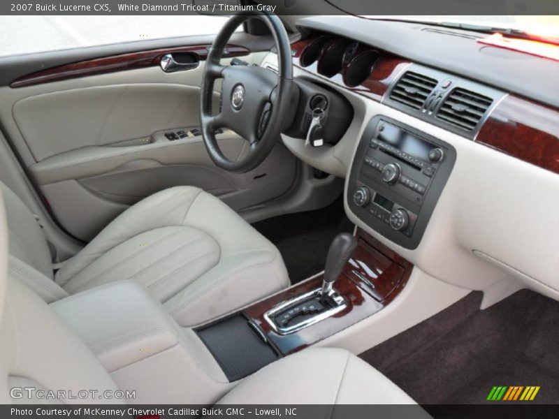 White Diamond Tricoat / Titanium Gray 2007 Buick Lucerne CXS