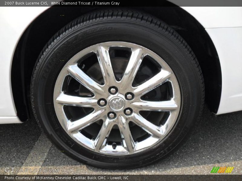 White Diamond Tricoat / Titanium Gray 2007 Buick Lucerne CXS