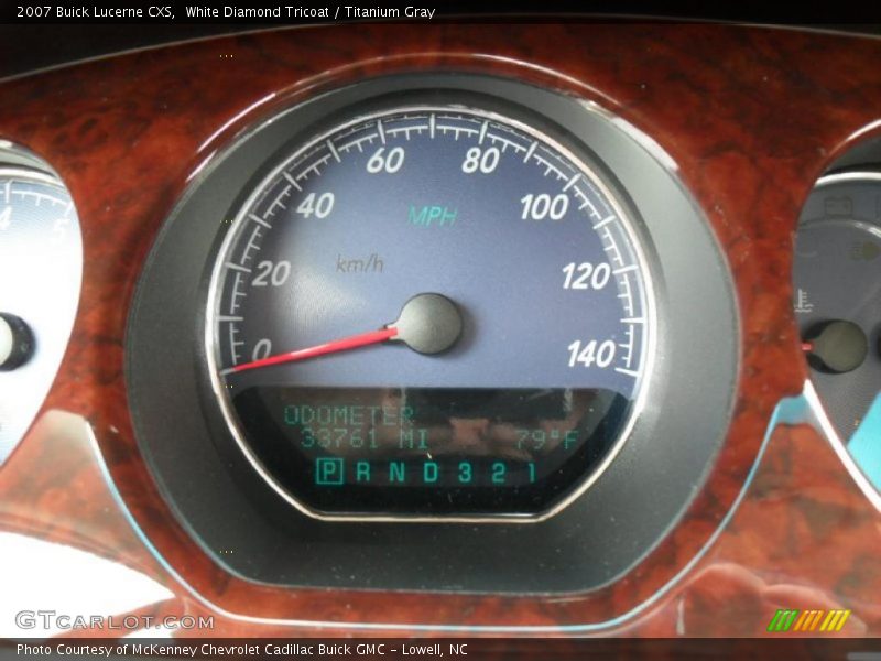 White Diamond Tricoat / Titanium Gray 2007 Buick Lucerne CXS