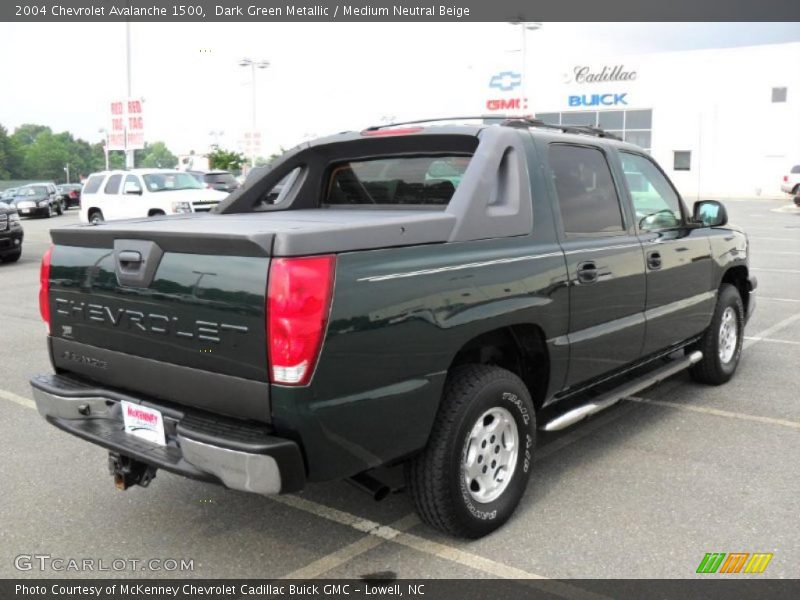 Dark Green Metallic / Medium Neutral Beige 2004 Chevrolet Avalanche 1500