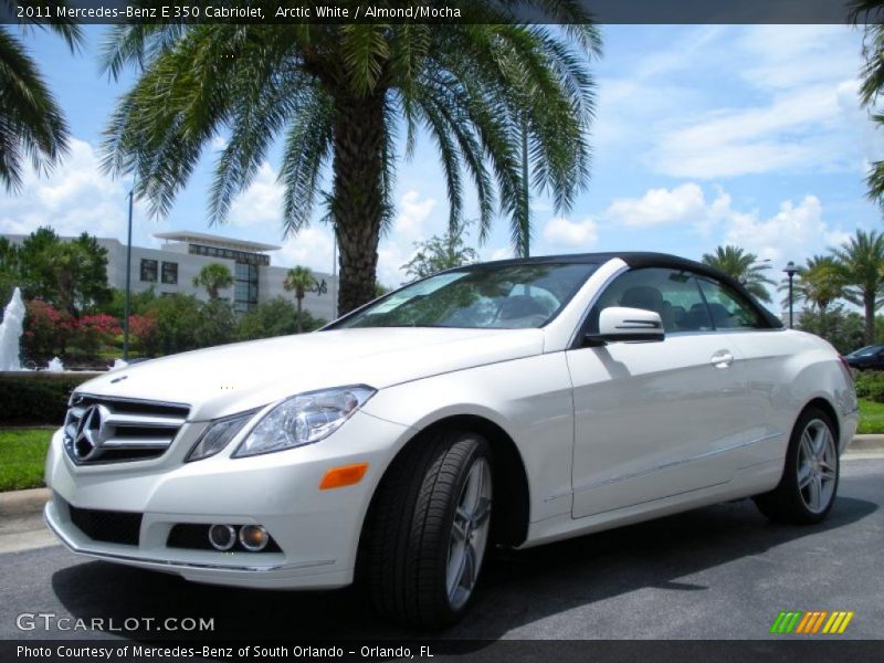 Arctic White / Almond/Mocha 2011 Mercedes-Benz E 350 Cabriolet