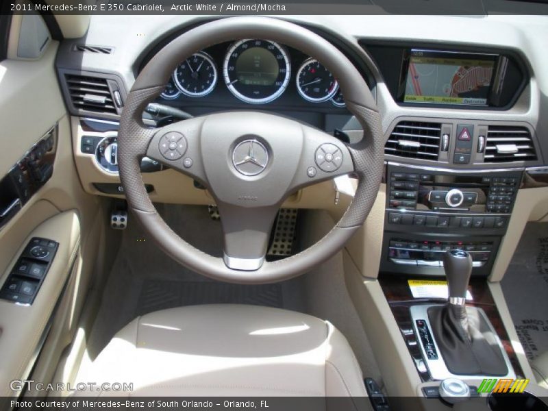 Arctic White / Almond/Mocha 2011 Mercedes-Benz E 350 Cabriolet