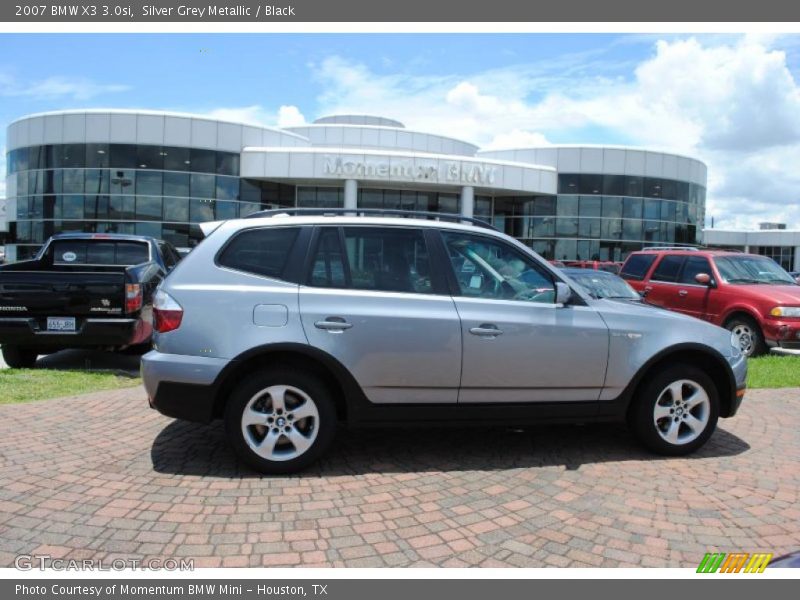 Silver Grey Metallic / Black 2007 BMW X3 3.0si