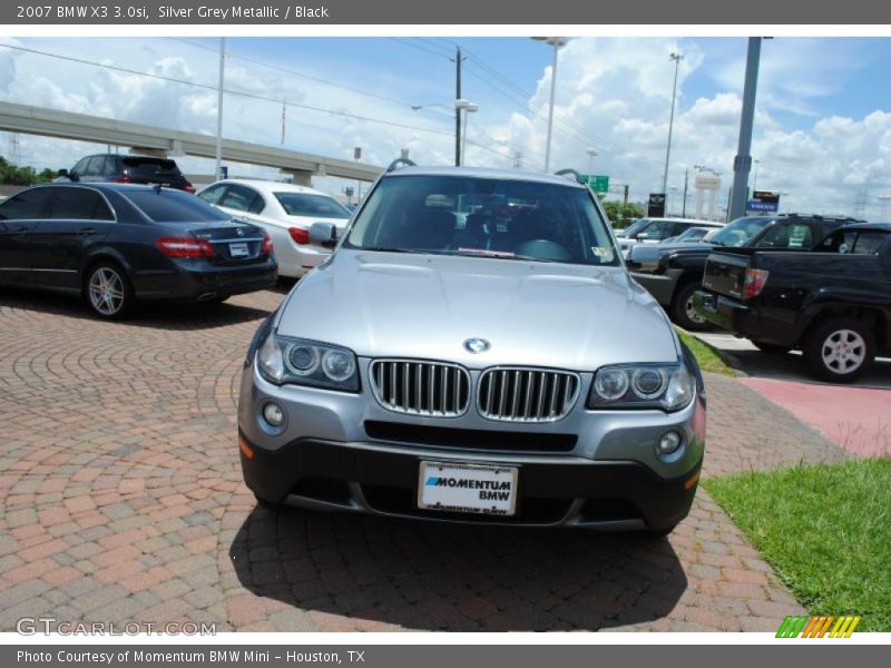 Silver Grey Metallic / Black 2007 BMW X3 3.0si