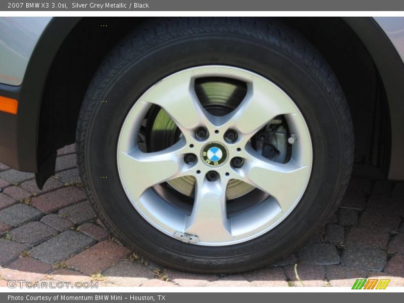 Silver Grey Metallic / Black 2007 BMW X3 3.0si
