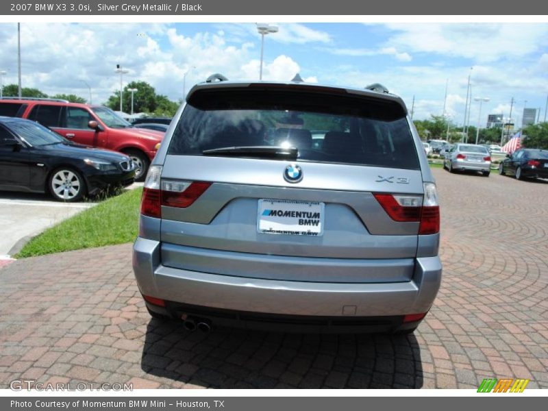 Silver Grey Metallic / Black 2007 BMW X3 3.0si