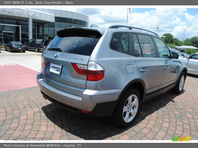 Silver Grey Metallic / Black 2007 BMW X3 3.0si