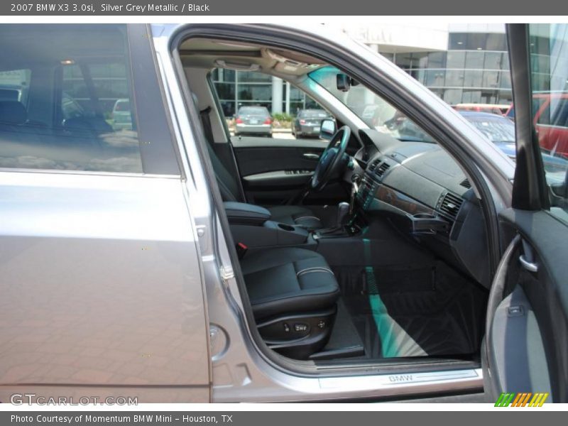 Silver Grey Metallic / Black 2007 BMW X3 3.0si
