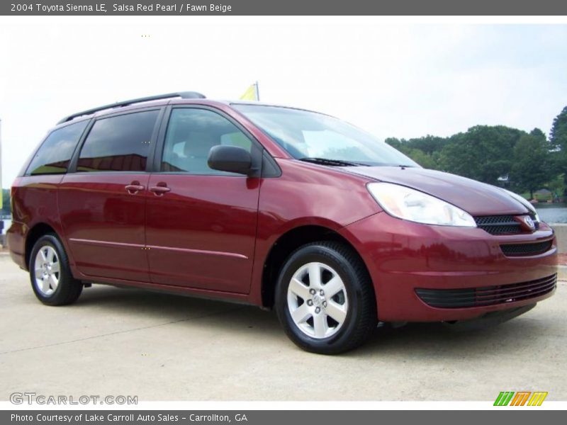 Salsa Red Pearl / Fawn Beige 2004 Toyota Sienna LE
