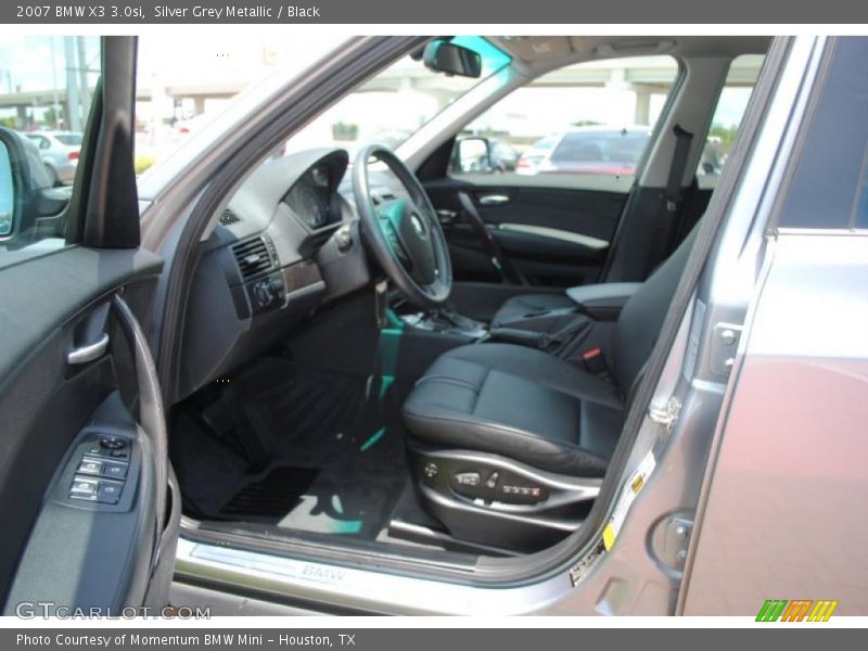 Silver Grey Metallic / Black 2007 BMW X3 3.0si