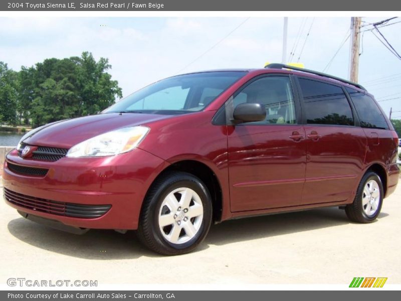 Salsa Red Pearl / Fawn Beige 2004 Toyota Sienna LE