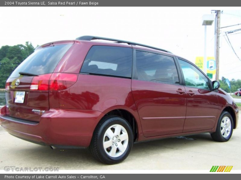 Salsa Red Pearl / Fawn Beige 2004 Toyota Sienna LE