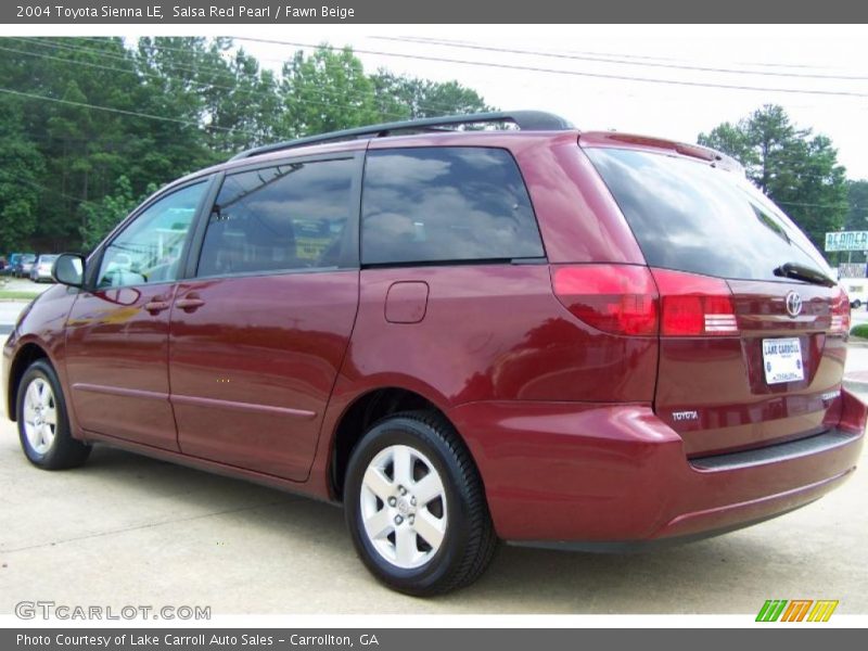 Salsa Red Pearl / Fawn Beige 2004 Toyota Sienna LE