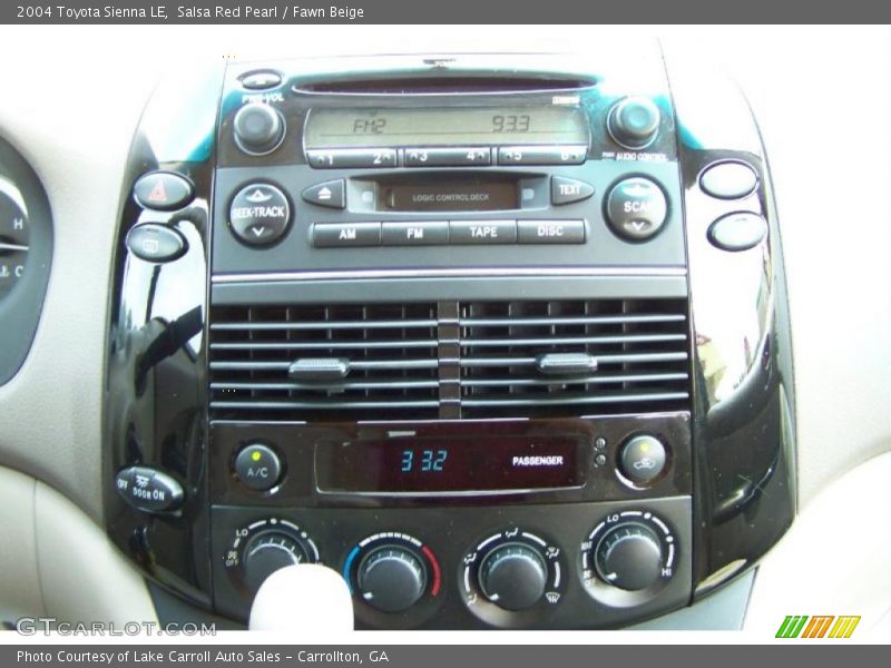 Salsa Red Pearl / Fawn Beige 2004 Toyota Sienna LE