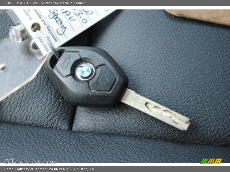 Silver Grey Metallic / Black 2007 BMW X3 3.0si