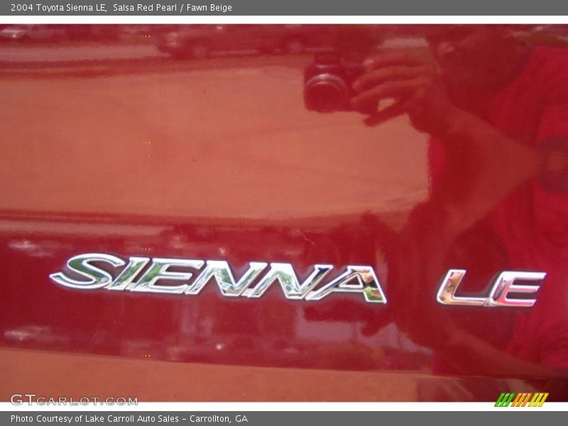 Salsa Red Pearl / Fawn Beige 2004 Toyota Sienna LE