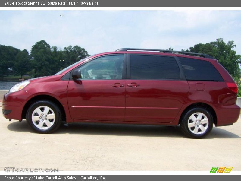 Salsa Red Pearl / Fawn Beige 2004 Toyota Sienna LE