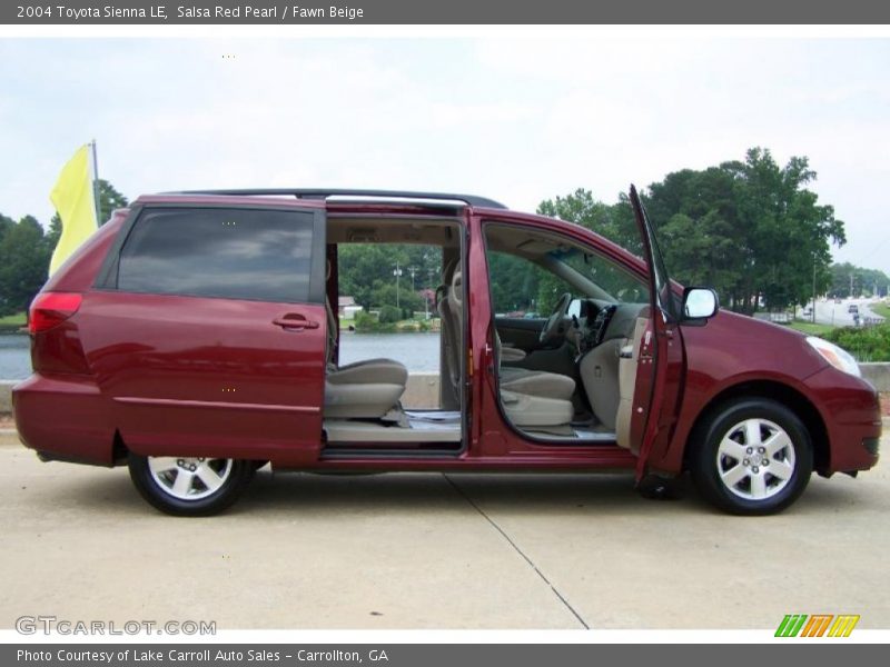 Salsa Red Pearl / Fawn Beige 2004 Toyota Sienna LE