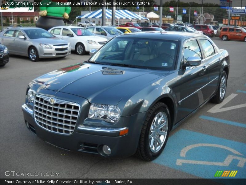 Midnight Blue Pearlcoat / Deep Jade/Light Graystone 2005 Chrysler 300 C HEMI