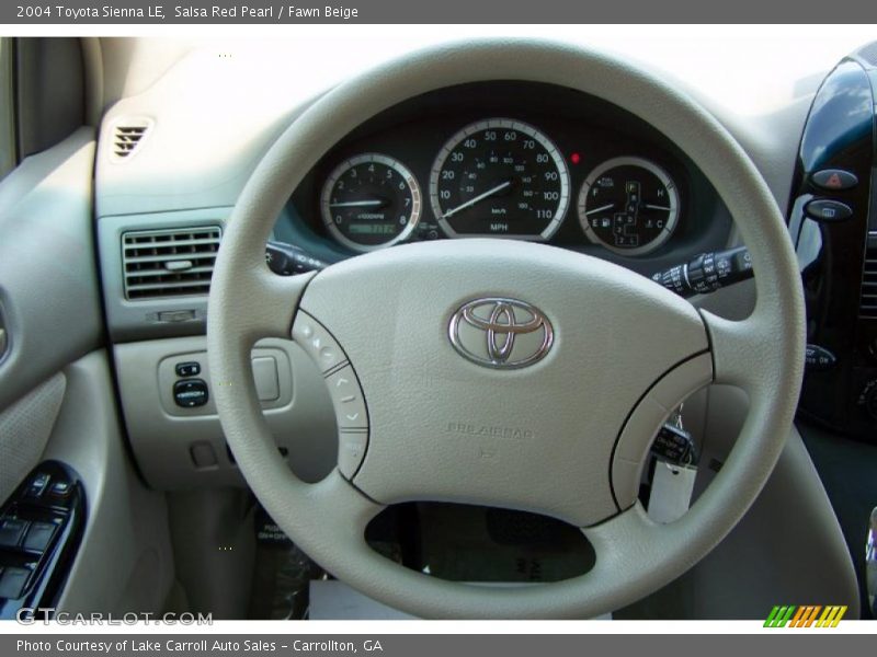 Salsa Red Pearl / Fawn Beige 2004 Toyota Sienna LE
