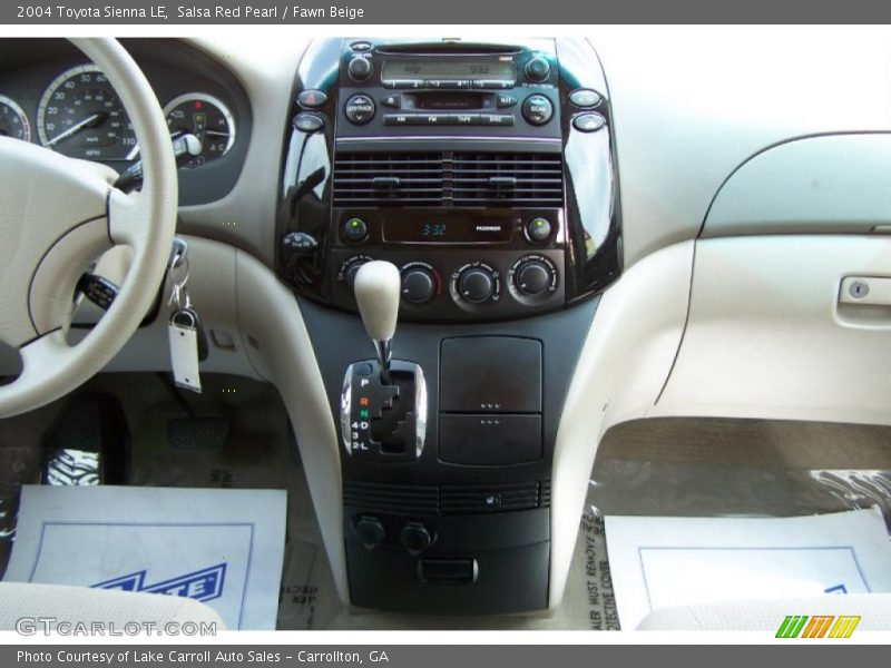 Salsa Red Pearl / Fawn Beige 2004 Toyota Sienna LE