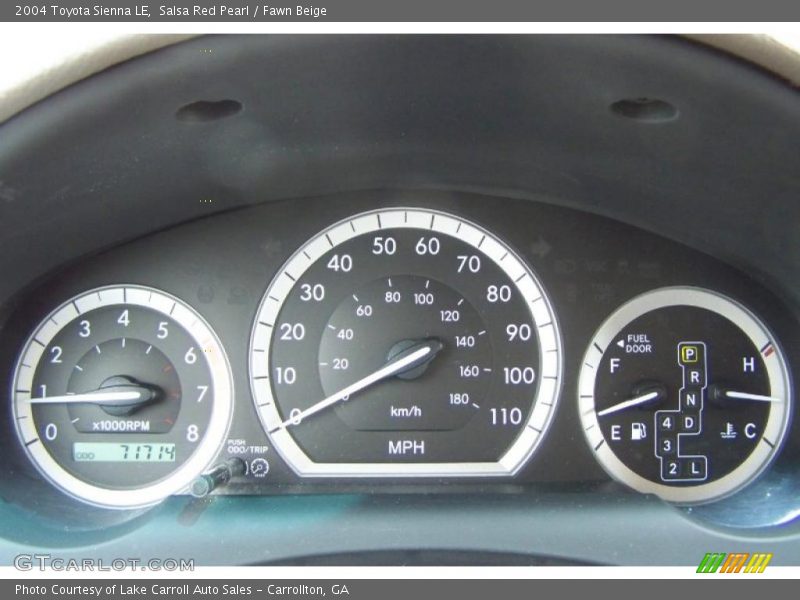 Salsa Red Pearl / Fawn Beige 2004 Toyota Sienna LE