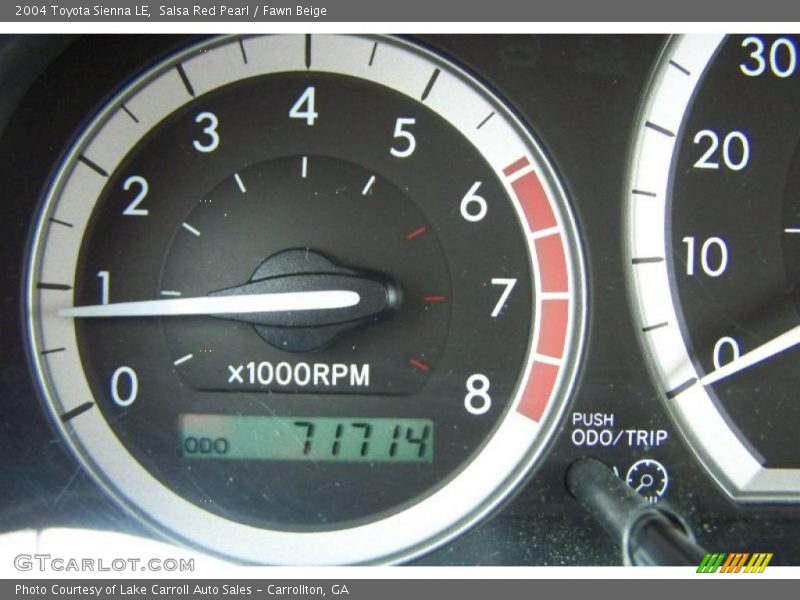 Salsa Red Pearl / Fawn Beige 2004 Toyota Sienna LE