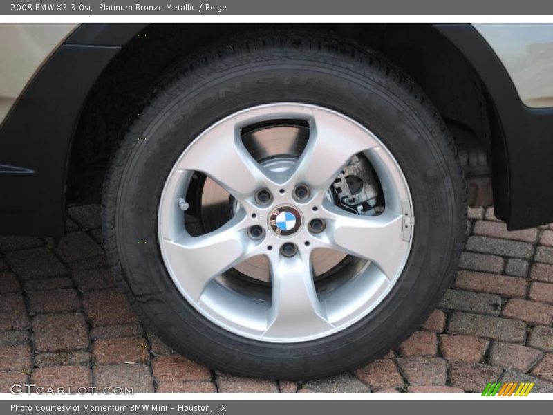 Platinum Bronze Metallic / Beige 2008 BMW X3 3.0si