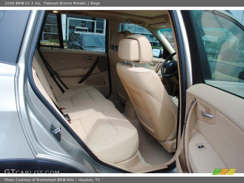 Platinum Bronze Metallic / Beige 2008 BMW X3 3.0si